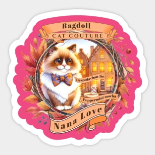 Cat Couture Bespoke Vicuña Kawaii Nana Love 27R Sticker